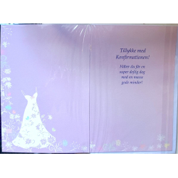 konfirmations Penge Kort Pige