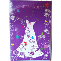 konfirmations Penge Kort Pige
