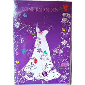 konfirmations Penge Kort Pige