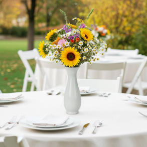 Vase Hvid Porcel�n