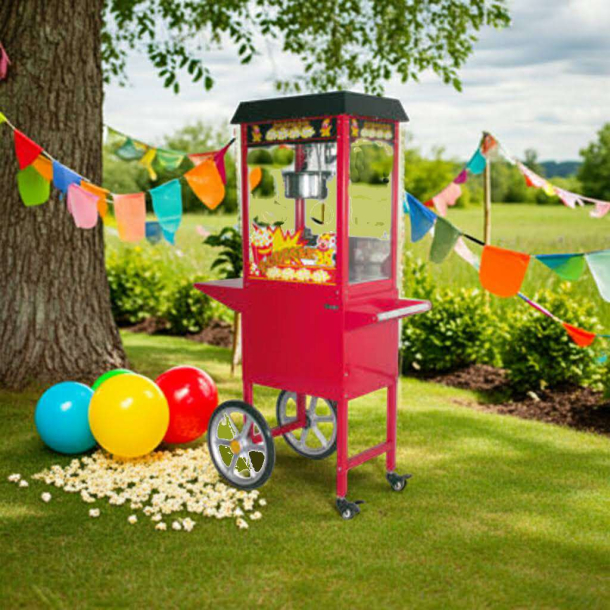 Popcornmaskine med Vogn