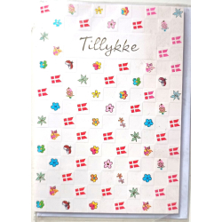 Tillykke Kort med Kuvert.