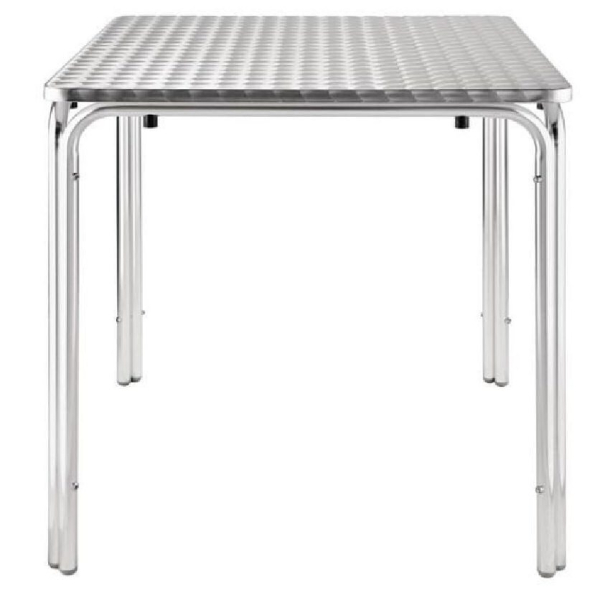 Firkantet Bistrobord Rustfrit Stl 4 ben 70cm