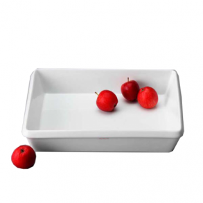 Aida fad 28 x19 centimeter hvid porceln