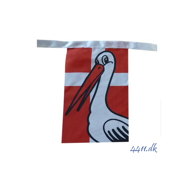 Flagranke med stork
