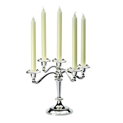 5-Armet Slv Lysestage