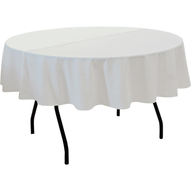 Rund Dug Hvid For Bord �180
