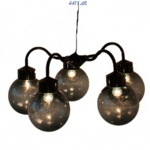 Lysekrone 5 kupler sort