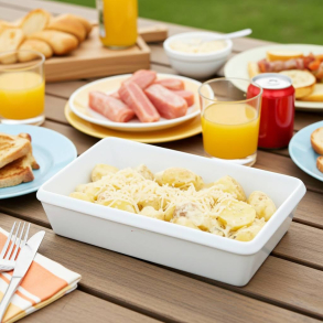 Fad 28 x19 cm Hvid Porcel�n