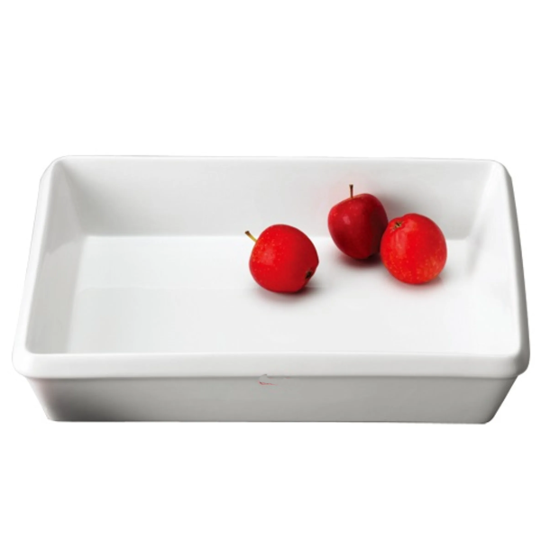 Fad 28 x19 cm Hvid Porcel�n