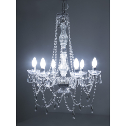 Camelot Lysekrone Klar plast og glas