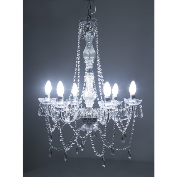 Camelot Lysekrone Klar plast og glas