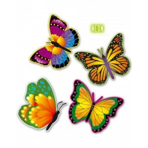 Farverige Sommerfugle Dekoration