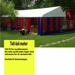 Telt 6 x 12 meter uden gulv