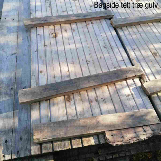 Teltgulv i Tr Industri Look