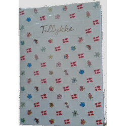 Tillykke Kort med Kuvert.