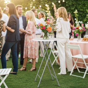 Cafebord H�j � 60 cm Klapbord