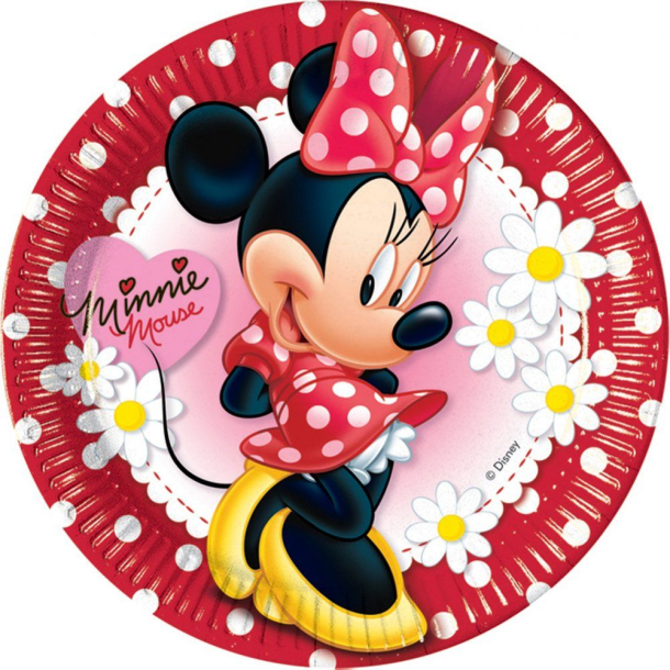 Minnie Mouse Pap Tallerken