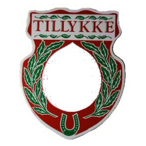Tillykke skilt grn