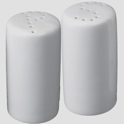 Salt og peber hvid porceln