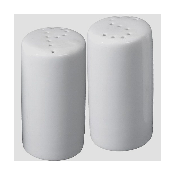 Salt og peber hvid porceln