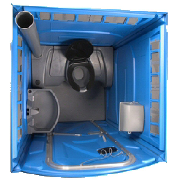 Mobil Toilet Luksus med Hndvask og Lukket Tank med Skyl